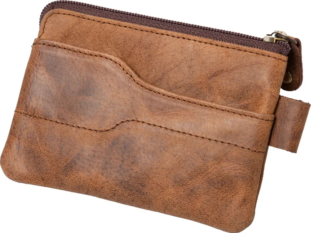 Étui à clés en cuir marron Alassio idéal pour protéger vos poches de veste