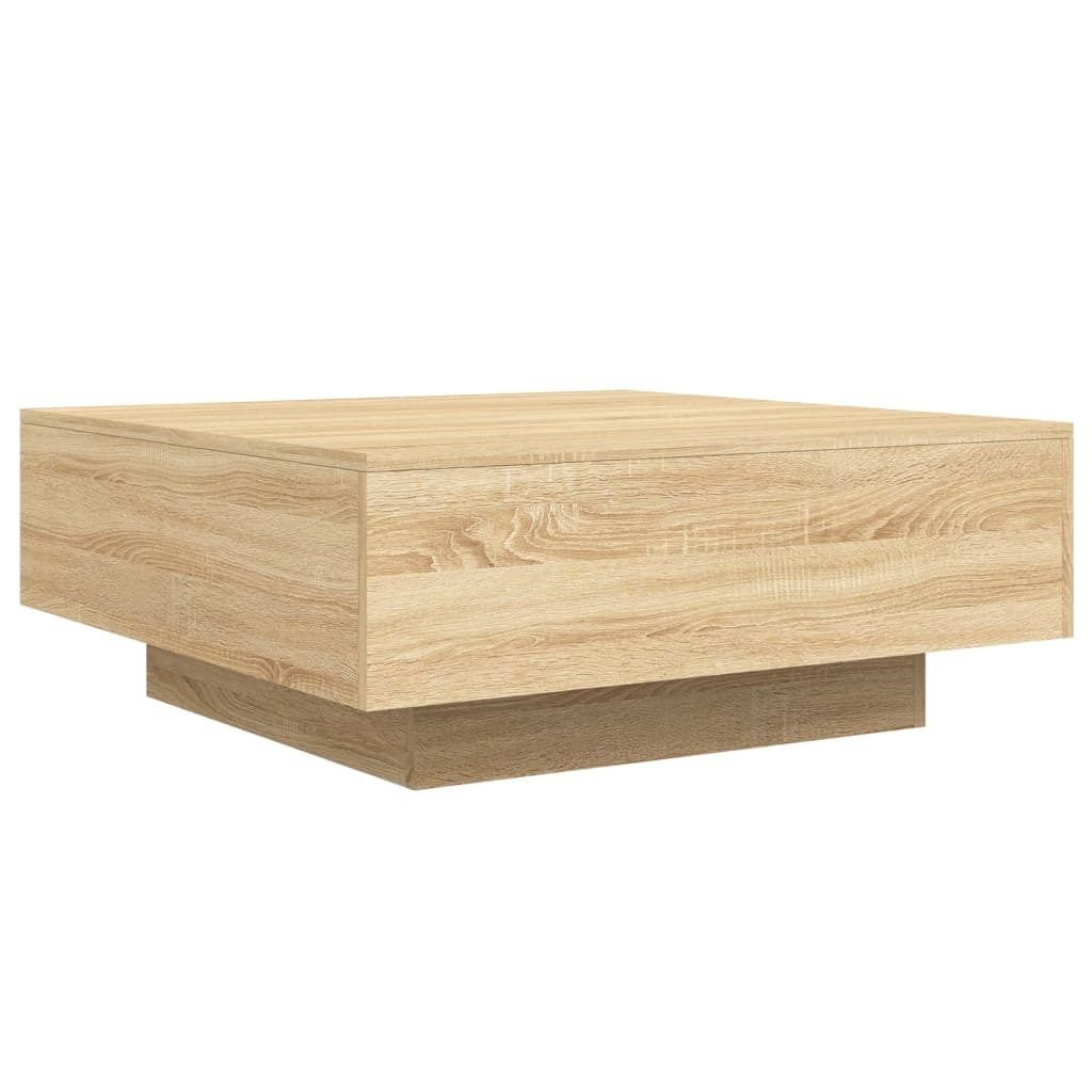 Tavolino in rovere Sonoma 80x80x31 cm Materiale a base di Immagine del prodotto 