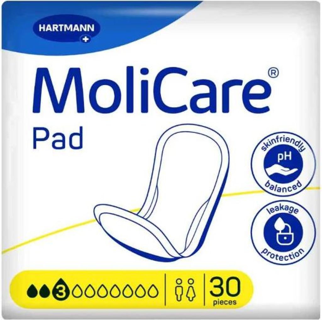 Hartmann Molicare Pad 3 gouttes - 1 paquet de 30 Image du produit 