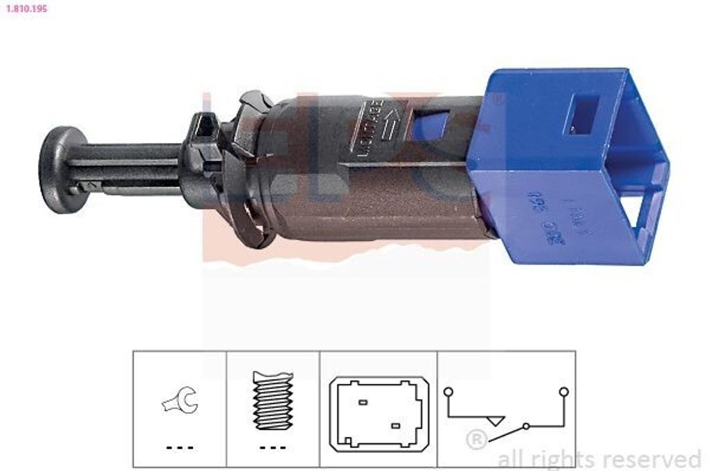 EPS Bremslichtschalter Bremsschalter 1.810.195 für RENAULT Clio III Schrägheck (BR0/1, CR0/1) mechanisch