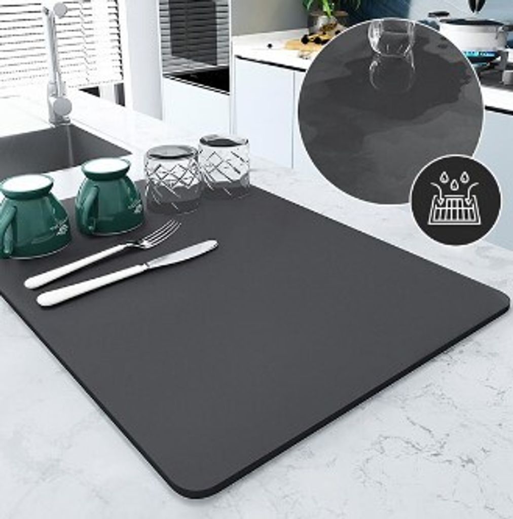 Abtropfmatte aus Silikon 400x590mm hitzebeständig Matte für Produktbild 