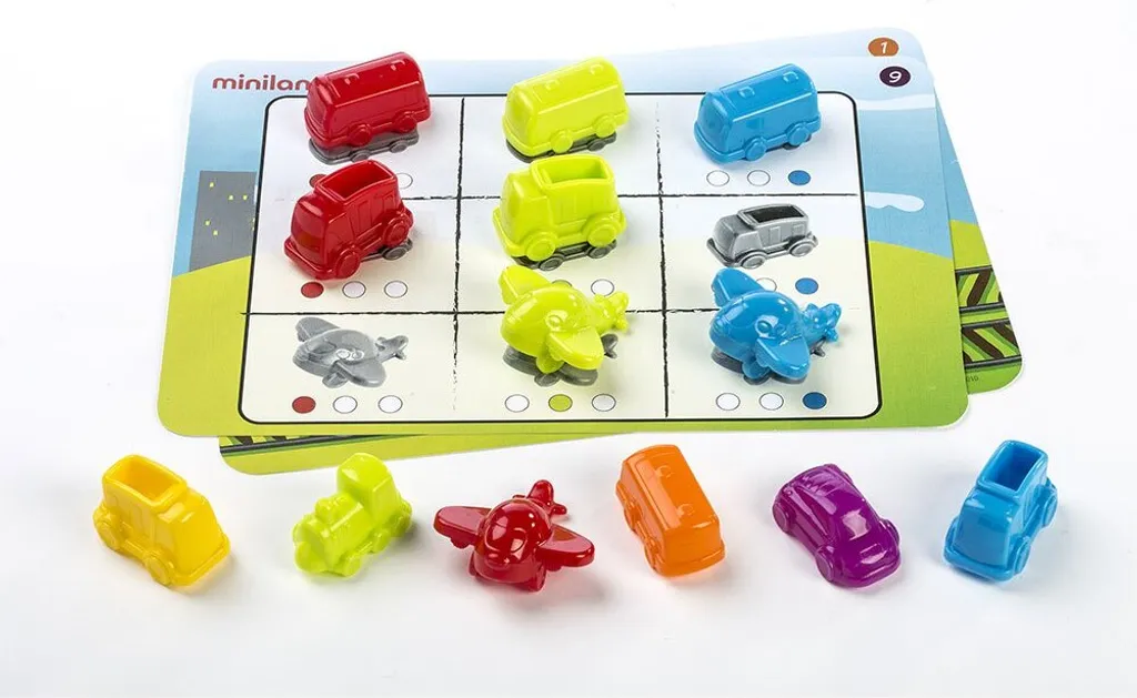 Miniland Sort & Count Vehicles Jouets Éducatifs Multicolores One Size - 5