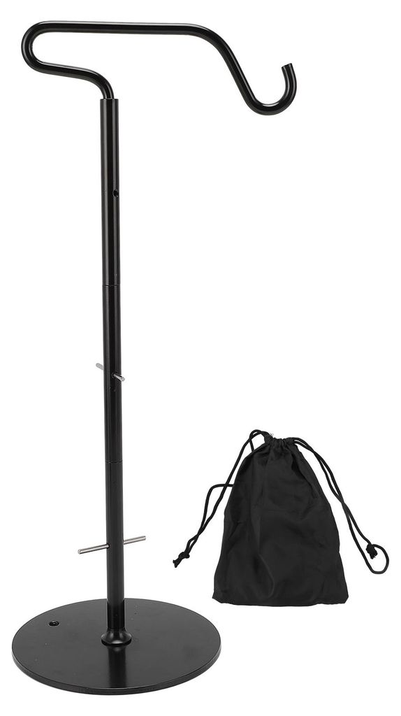 Camping-Lampenständer mit Haken, höhenverstellbar, faltbar, aus Aluminiumlegierung, ideal für Camping, Picknick und Angeln im Freien.
