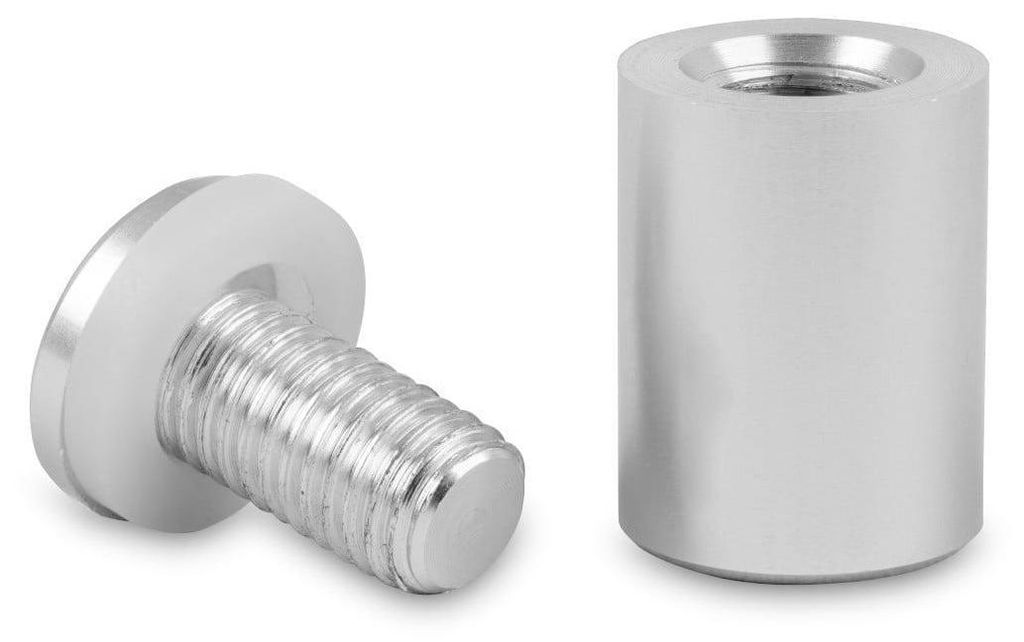 Wandhalterung aus Aluminium - 13x19, silber matt