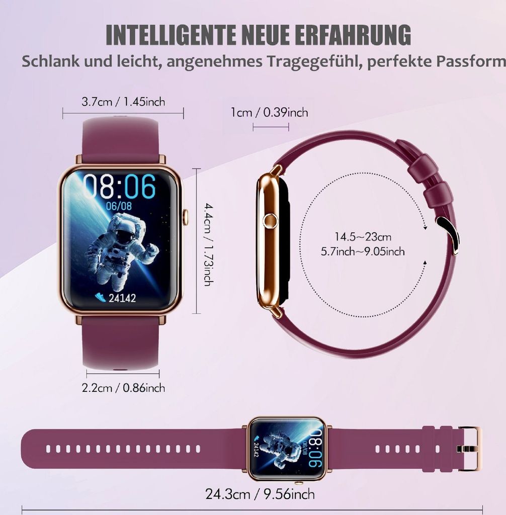 Smartwatch, Smartwatch Damen Herren, 1.69" HD Fitness Produktbild 7