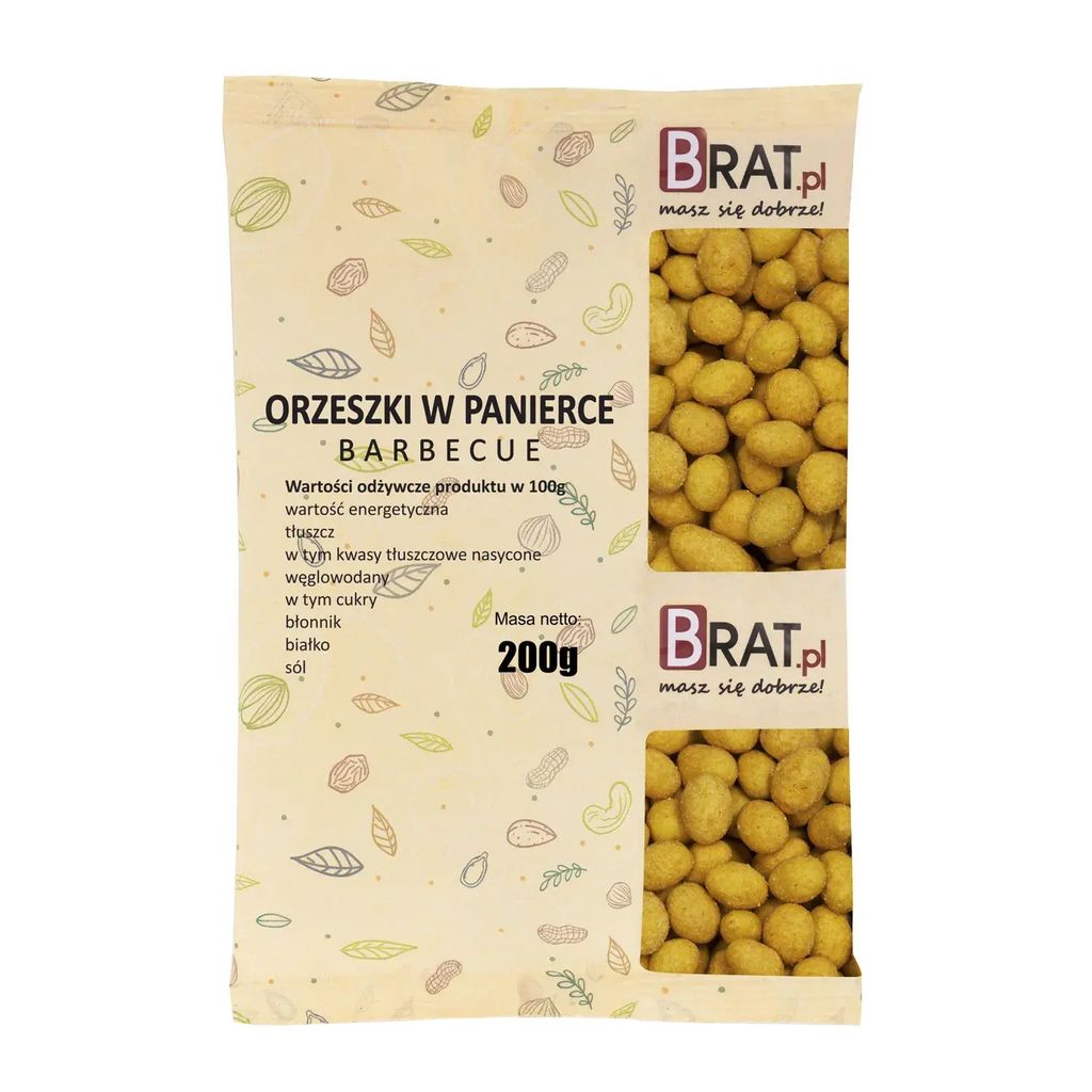 Orzeszki w panierce barbecue 200g Brat.pl Zdjęcie produktu 