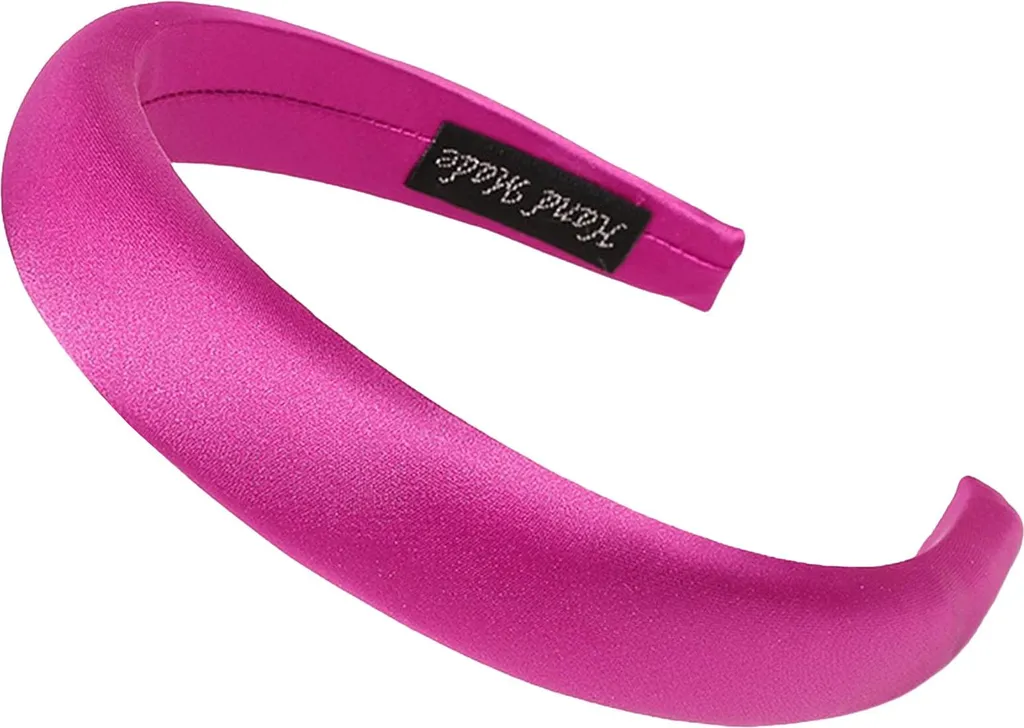 Maxi Cerchietto Imbottito Fucsia Satin - Trend Capelli 2024
