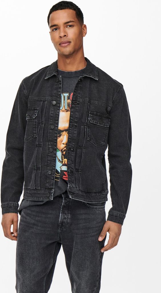 Kurtka jeansowa LED ZEPPELIN Szelkrobot Denim ONSBART | Zdjęcie produktu 