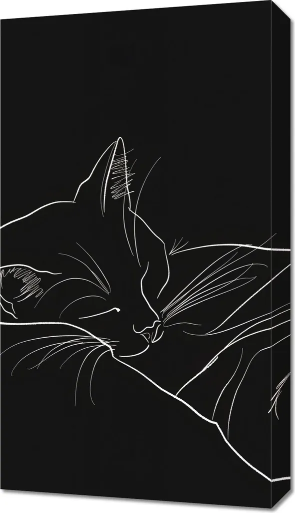 Tableau Calme nocturne 40 x 70 cm - Décoration élégante pour murs vides
