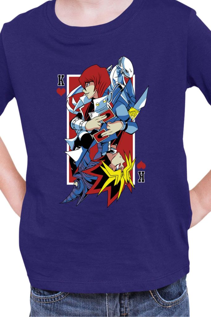 Kinder T-Shirt Japan Manga Anime Comics Yu Gi 018, / Dunkelblau
