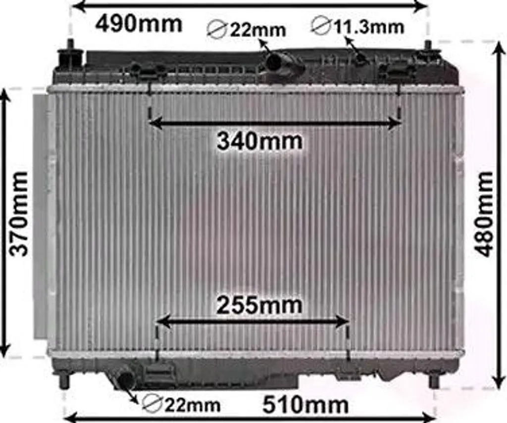 Radiateur à eau de refroidissement pour FORD Grand C-Max et MAZDA 3