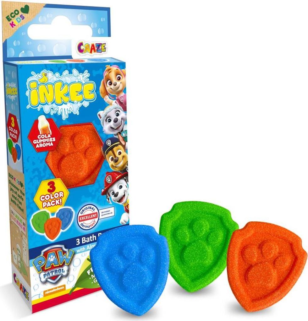 CRAZE Inkee - Mini Pack Paw Patrol, Fruchtig, 3 Stück(e)