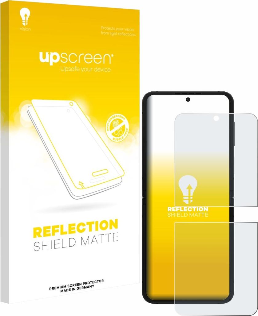 upscreen Schutzfolie für Samsung Galaxy Z Flip 7 FE Displayschutz Displayschutzfolie Folie Matt Entspiegelungsfolie
