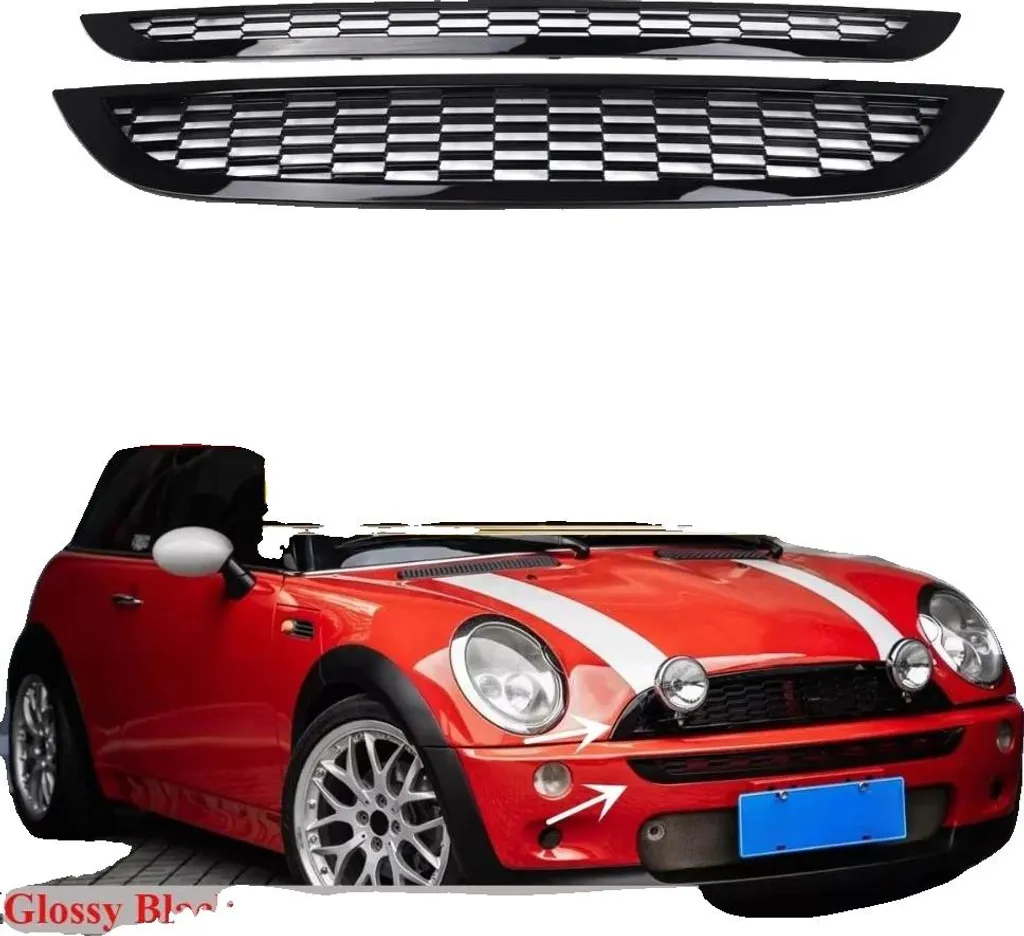 Kit Griglia Sportiva MINI R50 R53 Nero Lucido Honeycomb | Look Aggressivo