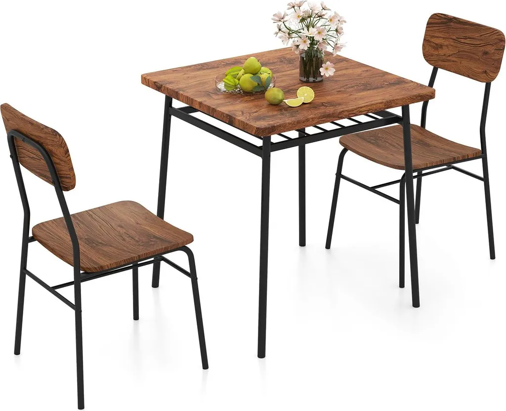Table de Bar Gain de Place Marron - Résout l'Encombrement en Petite Cuisine
