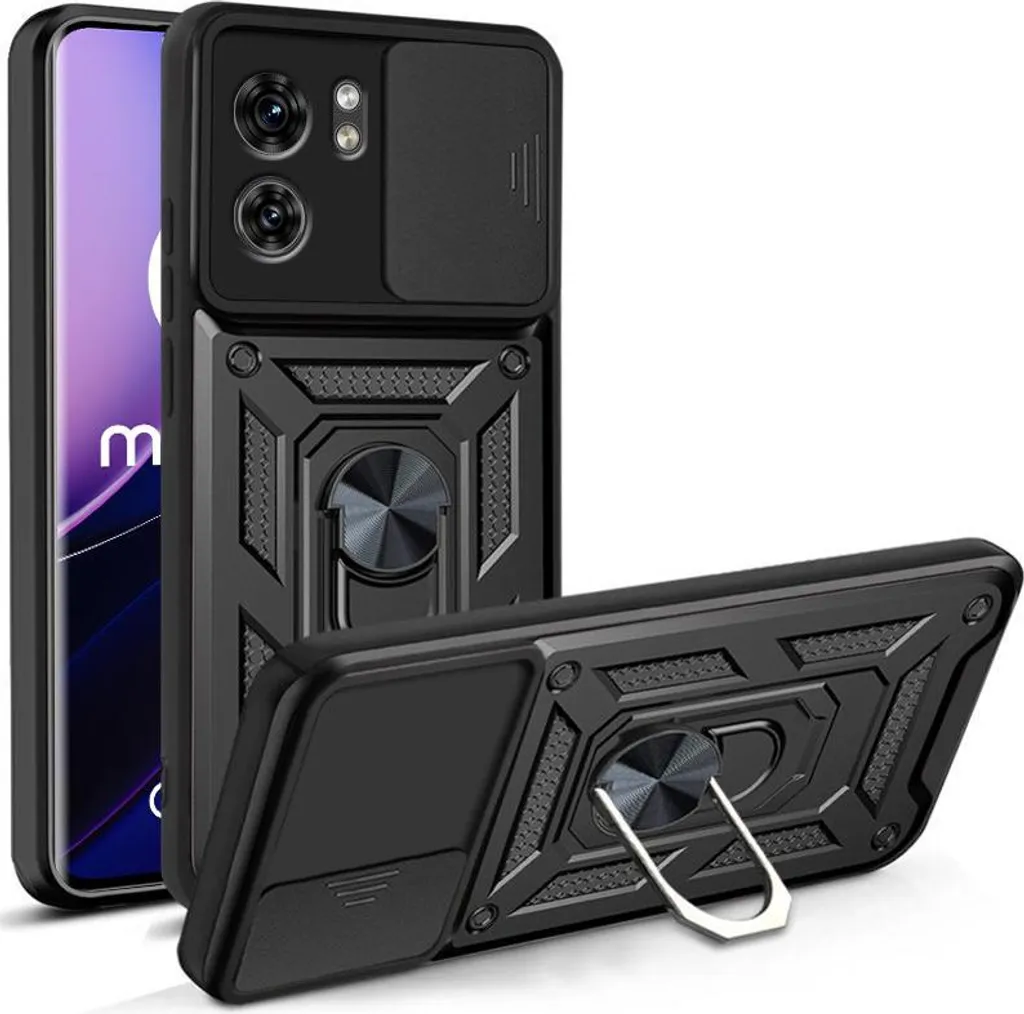 Custodia Camshield Pro Motorola Edge 40 Nero: Protezione Fotocamera e Privacy