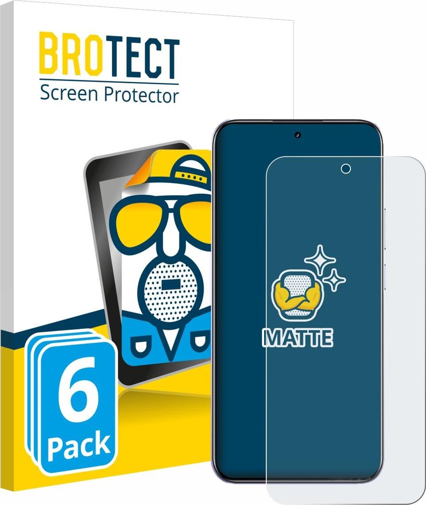 6x BROTECT Schutzfolie für realme C85 Pro Displayschutz Displayschutzfolie Folie Matt Entspiegelungsfolie