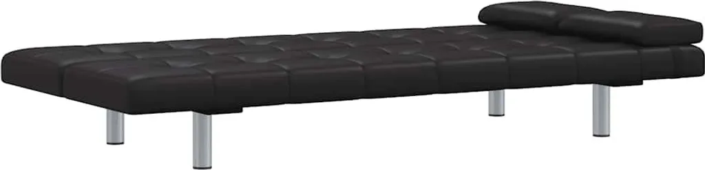 Lit d'appoint et canapé noir pour studio et chambre d'amis modulable