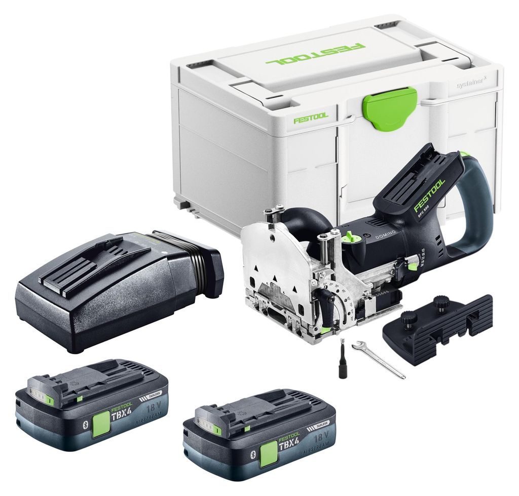 Festool DFC 500 E-Basic Akku Dübelfräse 18 V 4 - 10 mm + 2x Akku 4,0 Ah + Ladegerät + Systainer