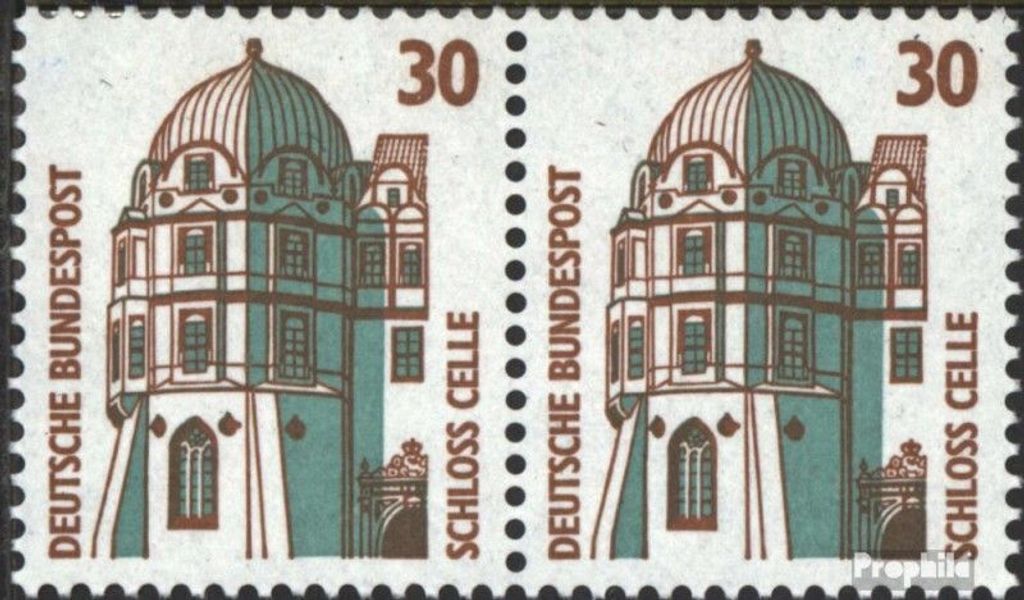 Briefmarken BRD (BR.Deutschland) 1987 Mi 1339A waagerechtes Paar postfrisch Sehenswürdigkeiten
