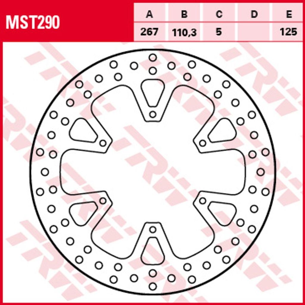 Disco freno TRW Allround rigido MST290 1190 Adventure KTM Immagine del prodotto 