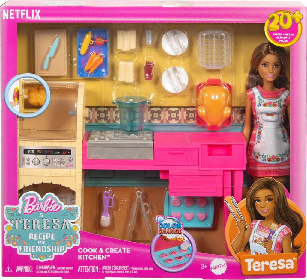 Barbie-Puppe Teresa und Küche Spielset