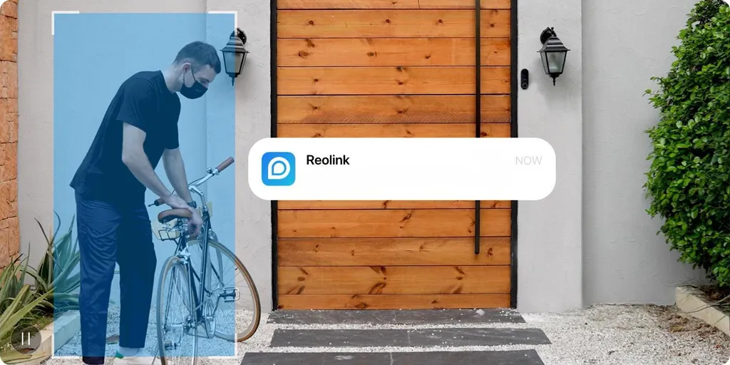 Sonnette vidéo Wi-Fi Reolink D340B sans fil batterie noir 2K