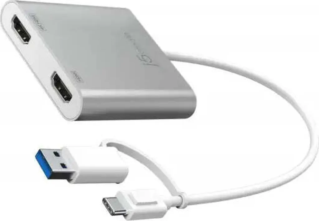 Adaptateur j5create JCA365 USB-C vers Double HDMI 4K pour 2 Moniteurs