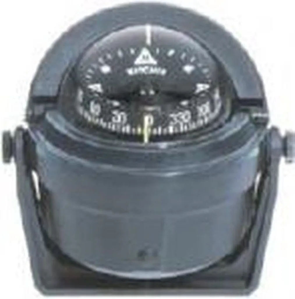 Boussole marine pour bateau à moteur et voilier de 9 mètres, coloris noir