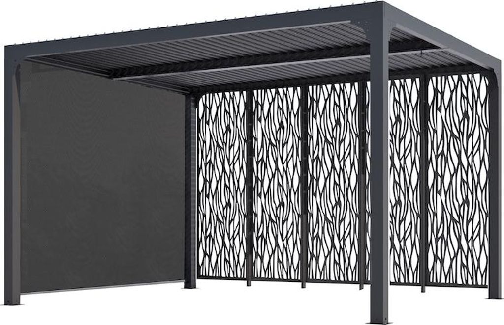 Pergola Bioclimatique Aluminium Gris Anthracite avec Image du produit 