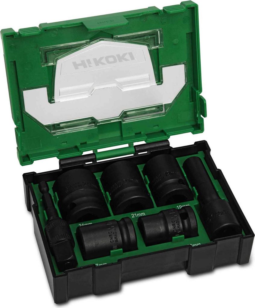 Hitachi 7tlg. Kraft-Stecknuss-Box Produktbild 1