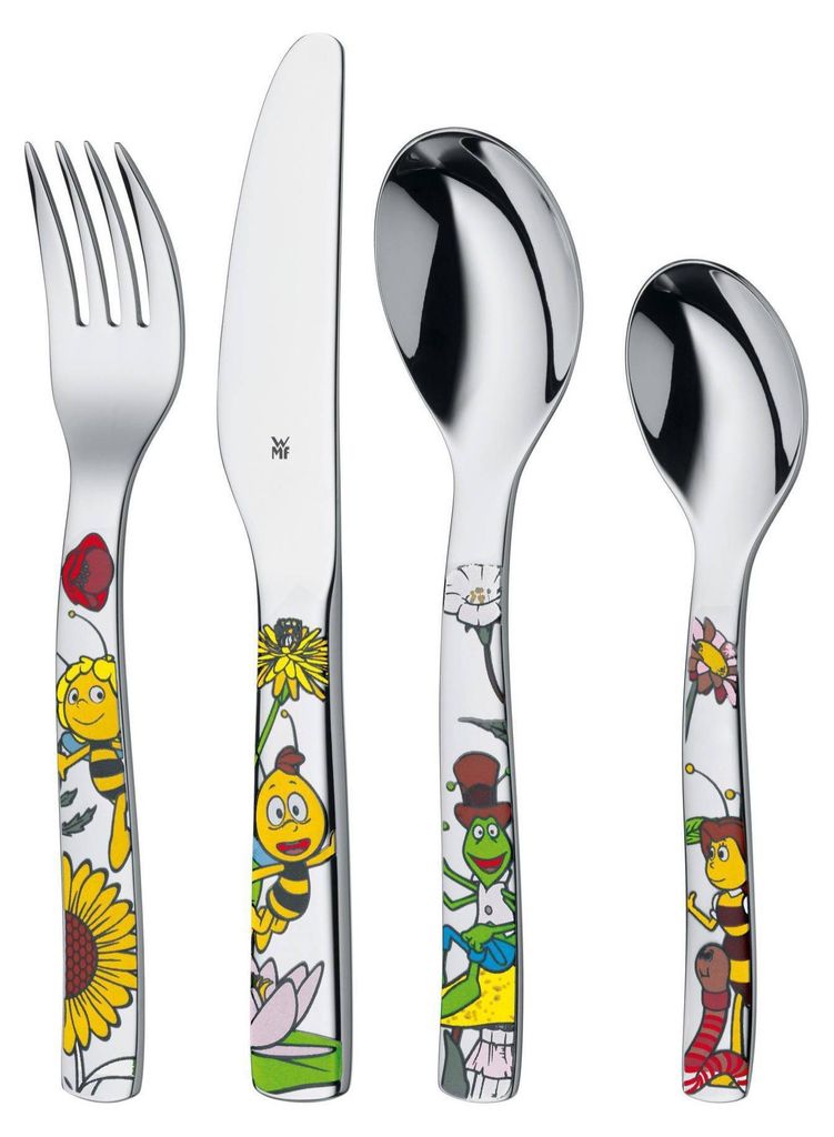 WMF Kinderbesteck-Set 4-teilig Biene Maja, 155 mm, 25 mm, Produktbild 