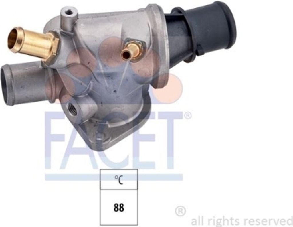 1 Thermostat, Kühlmittel FACET 7.8469 Italy - OE Equivalent für FIAT