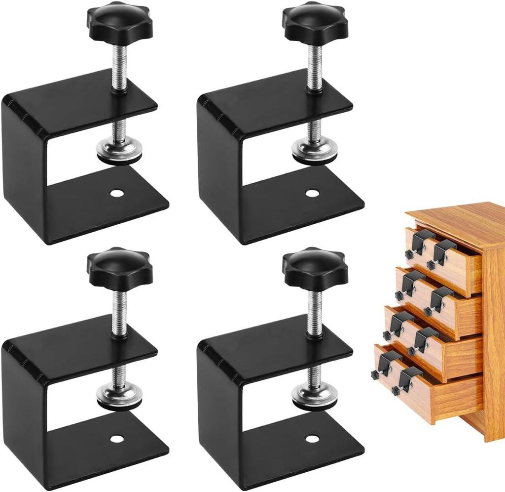 4 Stück C Klemme, C Zwinge Klemmen aus Edelstahl, Trägerklemme, Tischklemme, Universalhalterung Klemmwerkzeuge Set