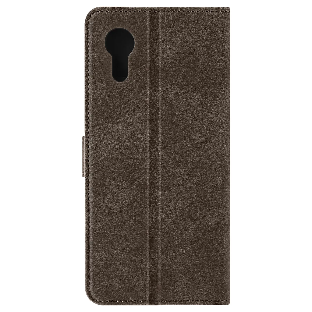 Custodia Samsung Xcover 7 Avizar in Vera Similpelle Marrone con Portafoglio