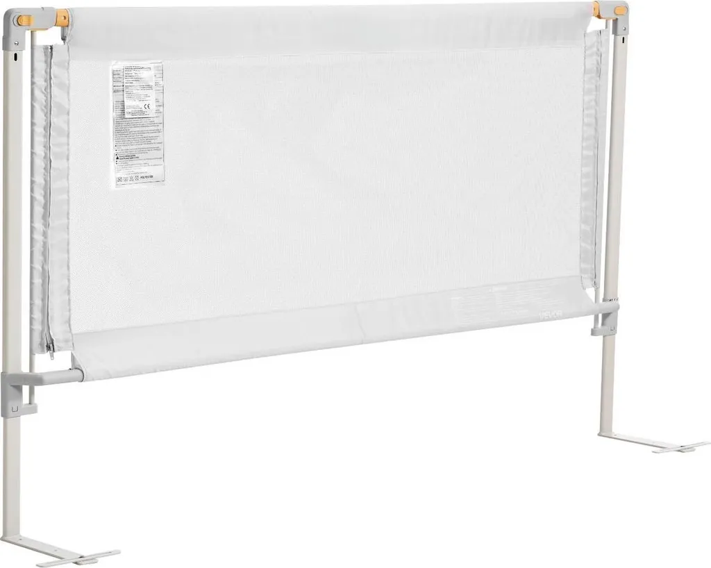 Barrière de lit renforcée 150cm en fer et tissu Oxford haute qualité