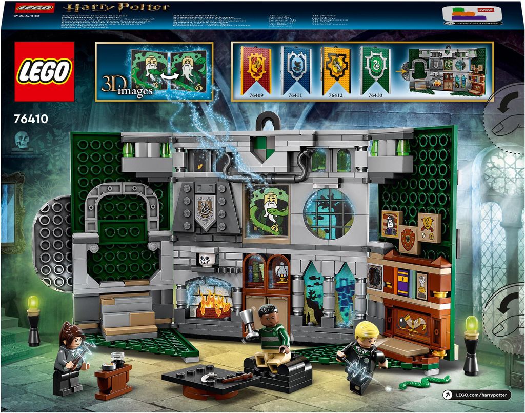 LEGO 76410 Harry Potter Hausbanner Slytherin Set, Hogwarts Produktbild 8