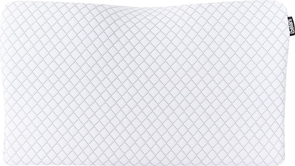BELIANI Kopfkissen Weiß Memoryschaum 50 x 30 cm Niedrig Ergonomisch Atmungsaktiv Kühl Memory Foam