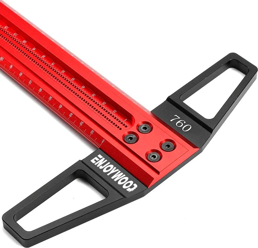 Règle de traçage de type T 760 mm en aluminium pour marquage précis