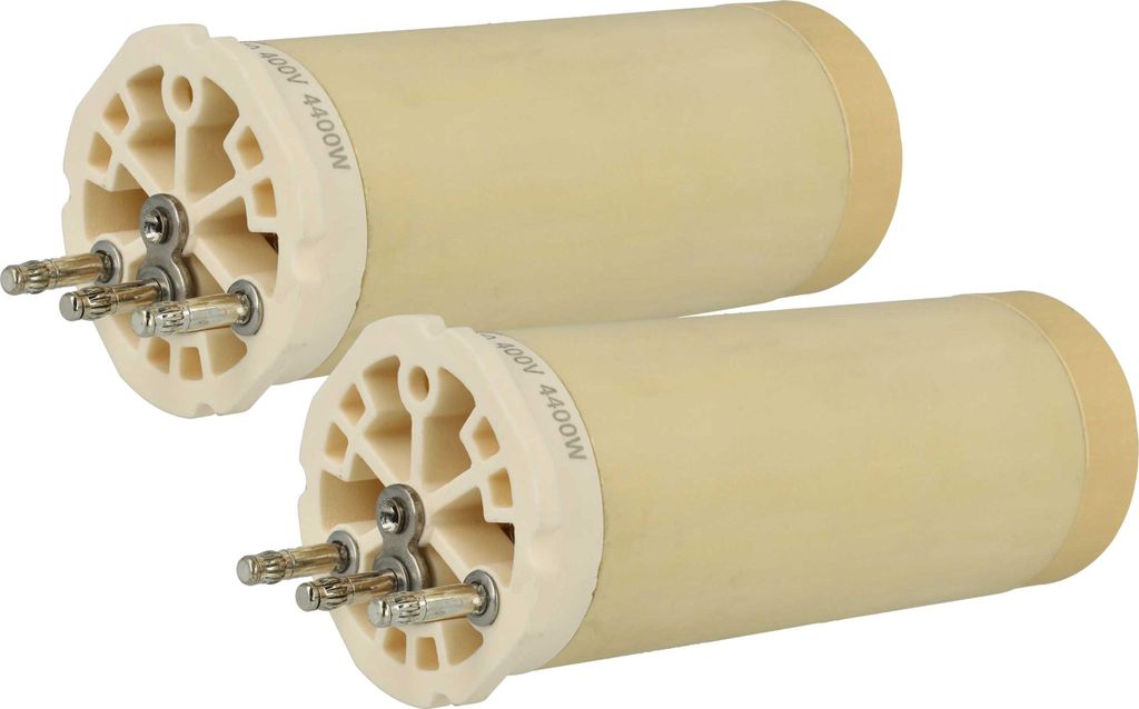 vhbw 2x Heizelement kompatibel mit Leister LHS 41L PREMIUM, CLASSIC, SYSTEM Heißluftschweißpistole - 4400 W, Keramik Heizkern, 4,4 x 4,8 cm