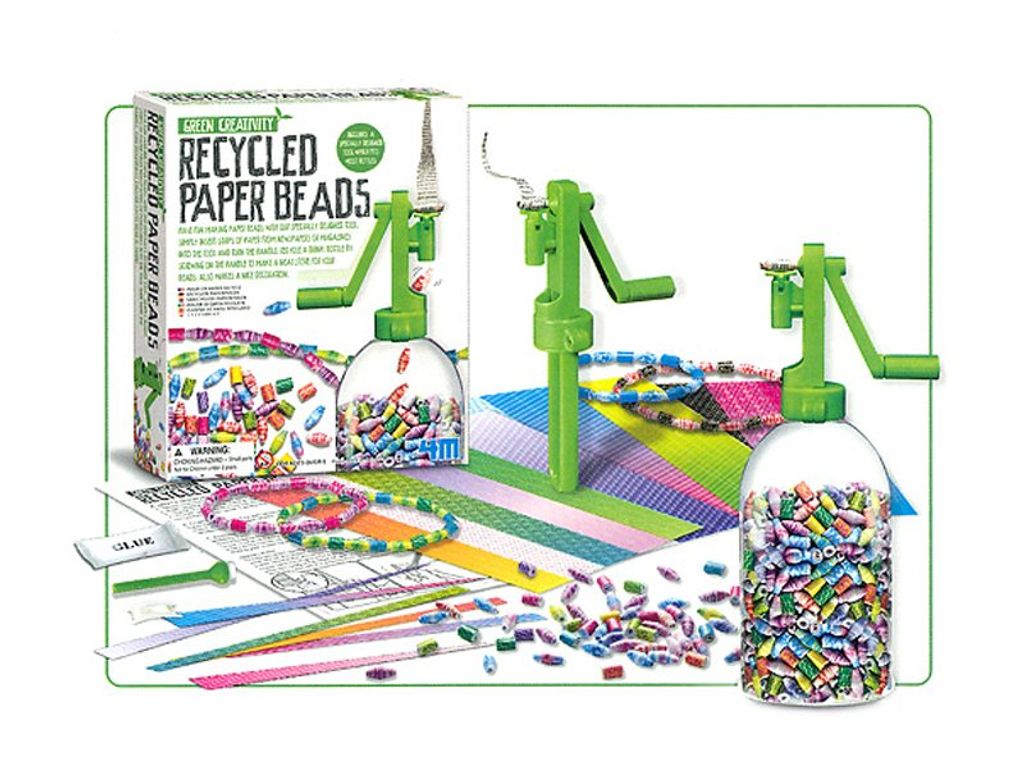 Kreativset - Perlen aus recyceltem Papier, Grüne Produktbild 