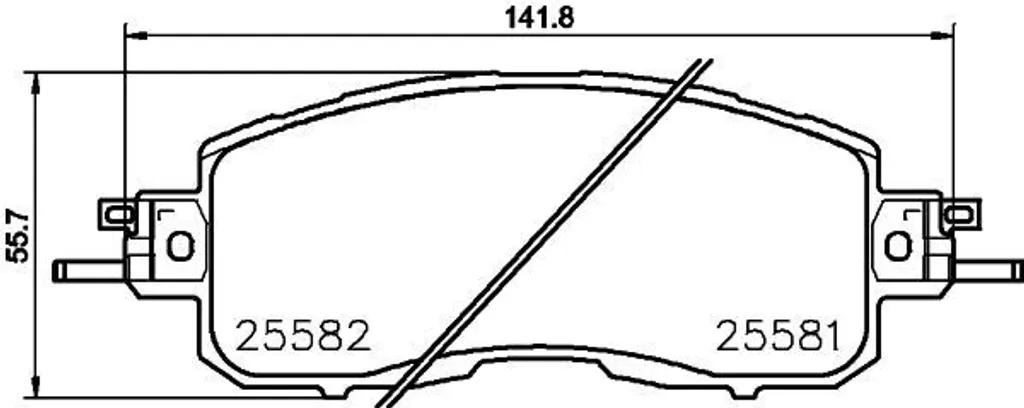 Plaquettes de frein haute durabilité HELLA 8DB 355 023-321 pour Leaf ZE0