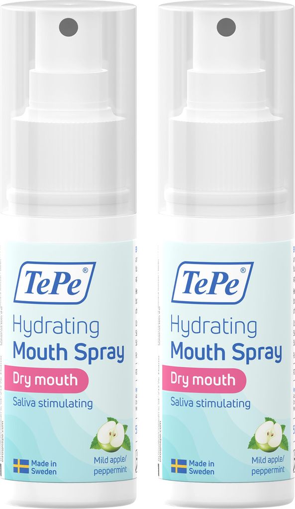 2er Set TePe Feuchtigkeitsspendendes Mundspray, trockener Mund