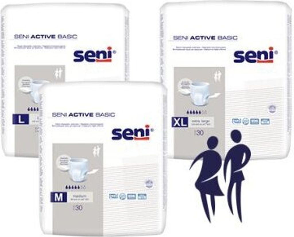 Inkontinenzslip Seni Active Basic Medium Taillenumfang 80 Produktbild 