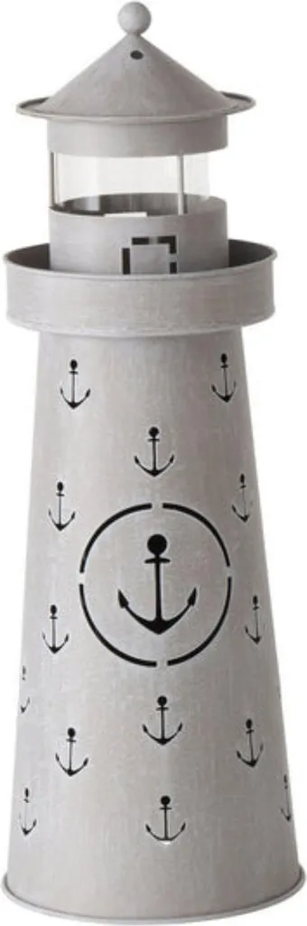 Décoration de terrasse maritime set de 2 lanternes phares pour jardin - 3