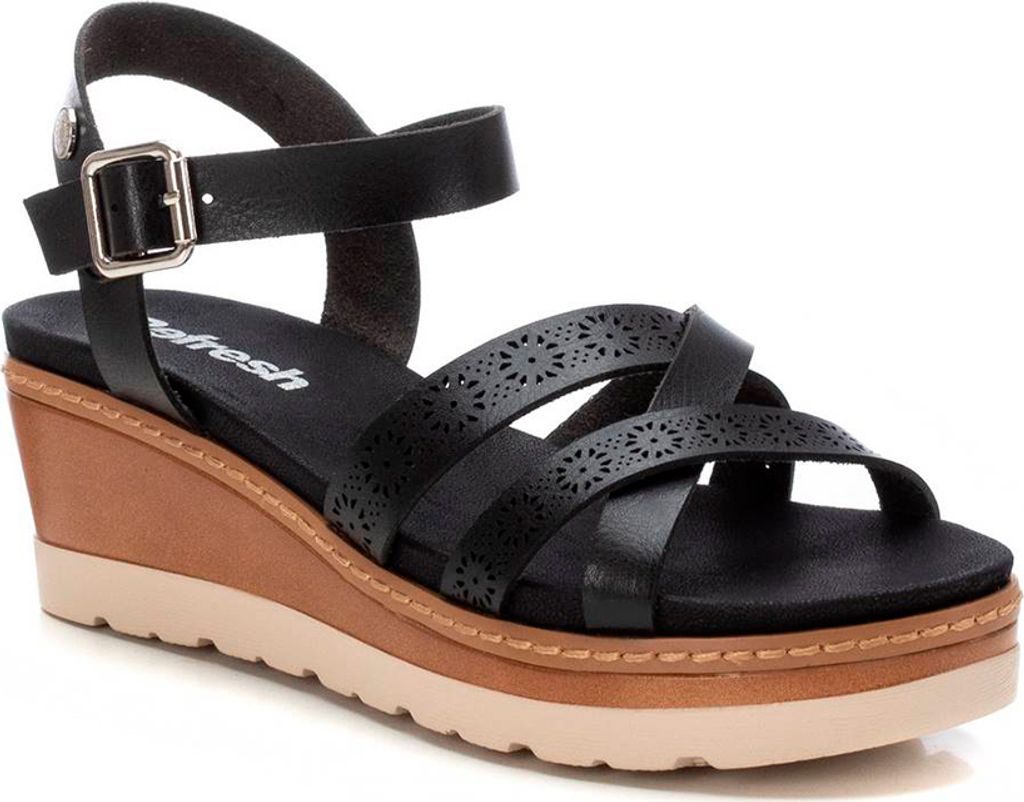 Refresh 172682 Plateausandalen Schwarz EU 38 Frau Schwarz EU 38