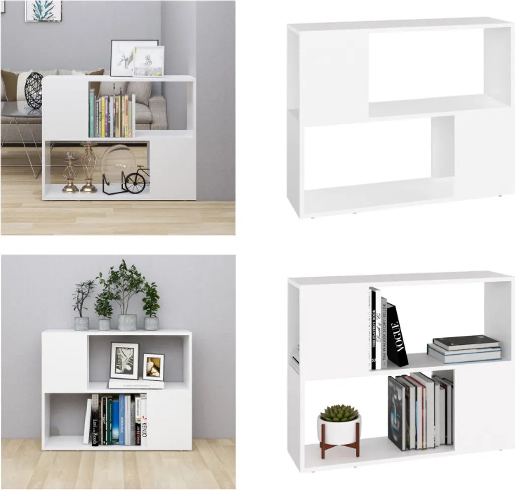 Mobile TV vidaXL Bianco in Legno 80x24x63 cm | Economico e Spazioso
