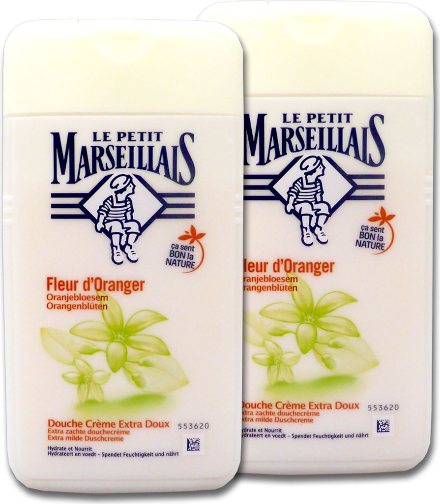 Le Petit Marseillais Cremedusche Orangenblüten Doppelpack, 2 x 250 ml