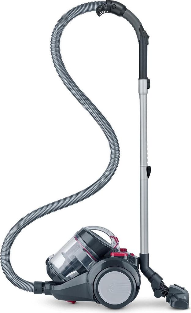 Severin Beutelloser Zyklon-Staubsauger, Bodenstaubsauger für konstante Saugkraft, ohne Beutel, 800W und 9m Aktionsradius, 2,1 L, schwarz-rot, CY 7...