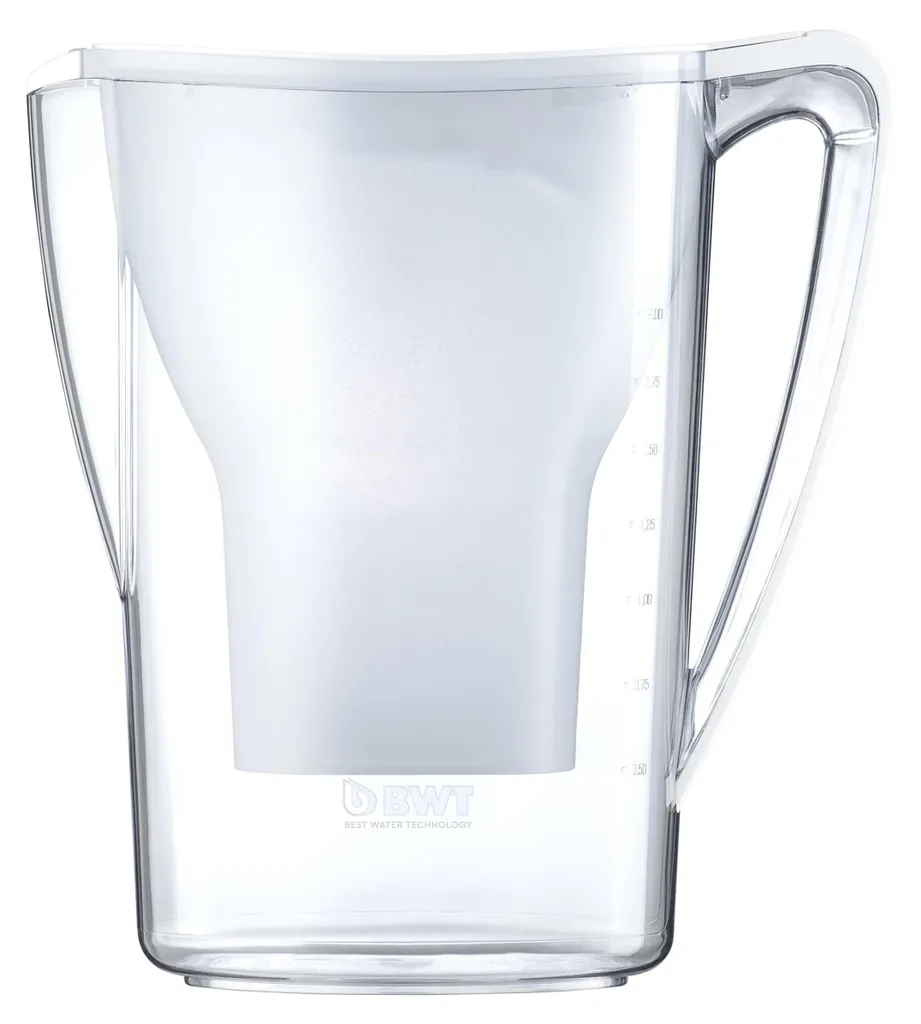 Carafe Filtrante BWT Penguin MEI 2,7 l Blanche et 3 Filtres à Eau MEI